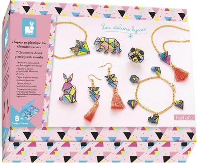 Image de Janod kit de bricolage bijoux - formes géométriques kit créatif enfants