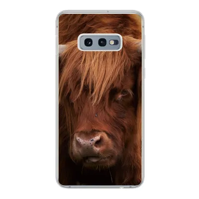 Produktbild von MuchoWow® Handyhülle Schutzhülle Hülle für Samsung Galaxy S10e Schottischer Highlander - Orange - Tiere Silikon Softcase Handy Hülle - Handy