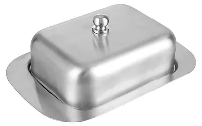 Immagine prodotto di Burriera Burriera in acciaio inox Burriera Contenitore per burro Burriera Coperchio