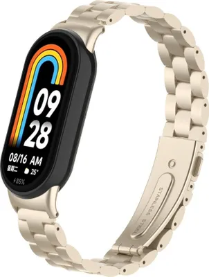 Produktbild von Strap-it Xiaomi Smart Band 8 Stahlarmband (Polarstern)
