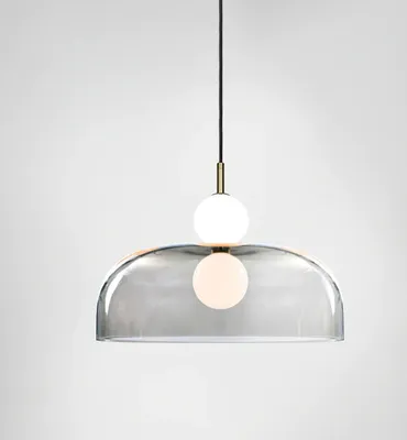 Zdjęcie produktu dla Perla - nowoczesna wisząca lampa LED szklany klosz 11W 3000K