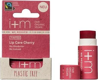 Produktbild von NATURKOSMETIK WIR REDUZIEREN! Färbender und pflegender CHERRY Lippenbalsam mit Bio-Sheabutter und Bio-Kokosöl