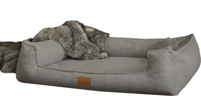 Produktbild von tierlando® Orthopädisches Hundebett GOOFY Couture >> inkl. Matratzenschoner << - Größe: 110x90cm | Farbe: 02 Graphit