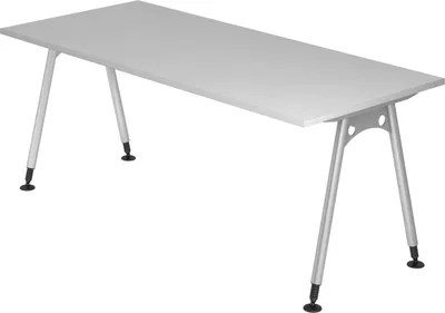 Produktbild von bümö Schreibtisch Serie-A - Nachbildung: Grau, Größe:  180 x 80 cm