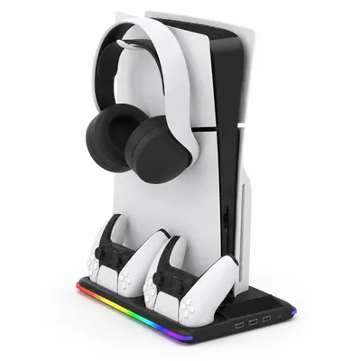Produktbild von PS Portal Ladehalter Ladegerät mit Headset Fernbedienung Halterung, KI-generiertes Bild