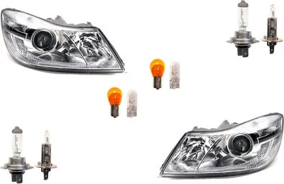 Produktbild von Scheinwerfer kompatibel zu Skoda Octavia 1Z 09-13 Leuchtmittel Set Li Re 1Z1941017S 1Z1941015F 1Z1941018S 1Z1941016F Johns