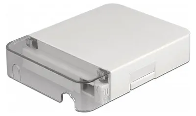 Obrázok produktu pre LWL Anschlussdose zur Wandmontage für 1 x SC Simplex oder LC Duplex weiß