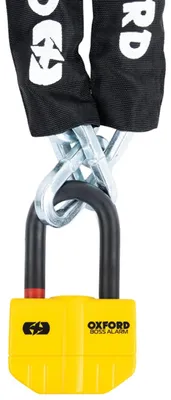 Image de Chaîne antivol OXFORD Boss Alarm 14 mm x 12 mm avec chaîne de 1,2 m