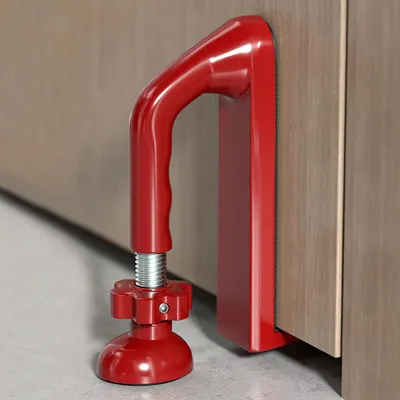 Imagen del producto de Parachoques de puerta portátil y ajustable, para uso interior, 1 unidad, para mayor seguridad en el hogar