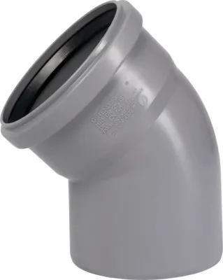 Produktbild von Ostendorf Rohrformstück PP DN 125 mm 45° Winkel für Hausentwässerung heißwasserbeständig