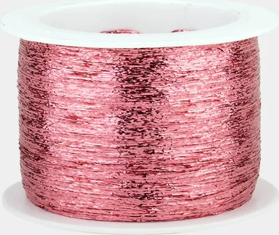 Produktbild von Woolly Hugs GLITZER Garn 1000 m metallisiertes Beilaufgarn zum Mitstricken Farbe 0303 - rosé