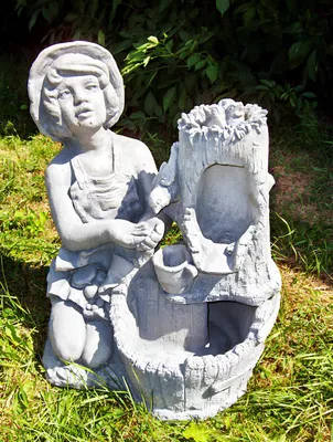Productafbeelding van Fontein, sierfontein, tuin, 1025, decoratieve fontein, 59 cm, steengietwerk