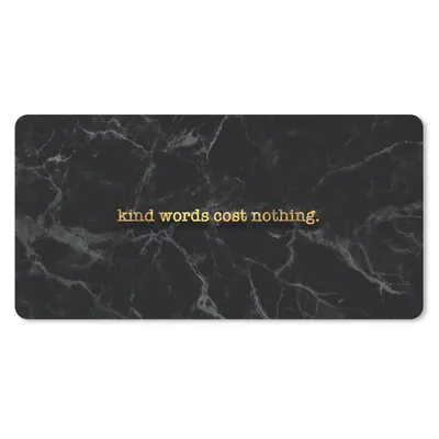 Produktbild von MuchoWow® Mauspad Mousepad Zitate - Sprichwörter - Gold - Marmor 60x30 cm - Mousepads - Maus Mat - Pad - Mausunterlage - Nachhaltig
