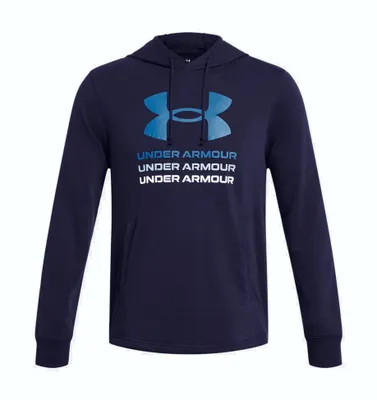 Produktbild von Under Armour Sweatshirt Ua Rival Terry Graphic Hood-Blau 1386047-410__MD