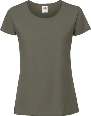 Produktbild von Fruit Of The Loom Damen Premium T-Shirt BC3945 (S) (Tiefgrün)