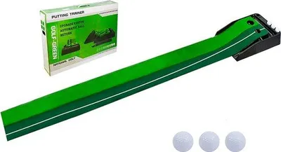 Zdjęcie produktu dla Profesjonalna mata treningowa do golfa – miniaturowa – przenośna – zestaw 6 piłek golfowych