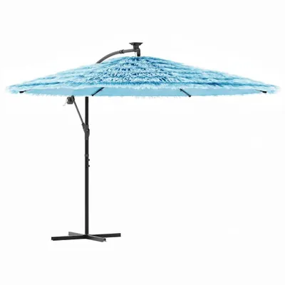 Produktbild von vidaXL Sonnenschirm mit Stahlmast Blau 269x269x235 cm