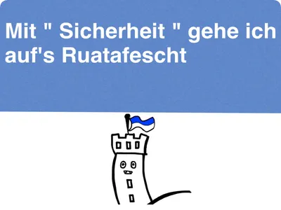 Produktbild von 4x RFID Blocker Karte NFC Schutz für EC & Kreditkarten Schutzkarte Blocking Card, mit Motiv des Ravensburger Rutenfest