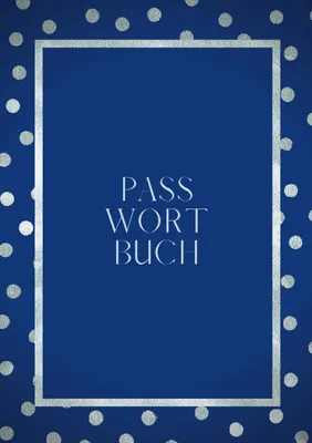 Produktbild von Passwort Buch - A5 - Notizbuch für Passwörter - zweispaltiger Organizer - 100 Seiten -Papier