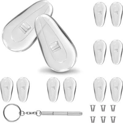 Produktbild von MMOBIEL 6x Nasenpads 15 mm, weiche Silikon-Luftkammer, Anti-Rutsch-Nasenkissen