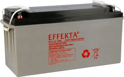 Image de Effekta BTL 12-150L Batterie plombée AGM VRLA 12V 150Ah