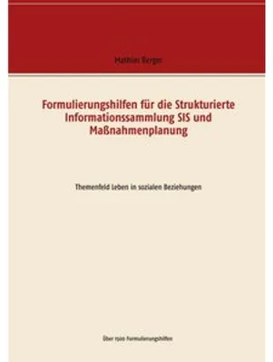 Obrázok produktu pre Formulierungshilfen für die Strukturierte Informationssammlung SIS und Maßnahmenplanung