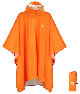 Produktbild von Regenponcho Regenjacke Regenschutz - Wasserdicht - Wiederverwendbar - Uni