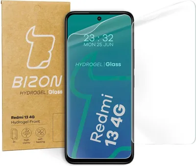 Produktbild von Bizon Glass Hydrogel Front Xiaomi Redmi 13 4G [2 PACK]