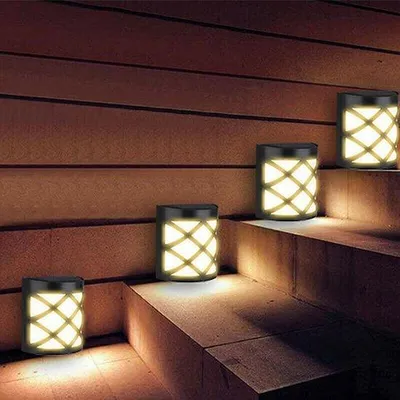 Obrázek produktu pro Voděodolná solární LED lampa s pohybovým čidlem pro montáž na zeď, venkovní osvětlení do zahrady – teplé bílé světlo