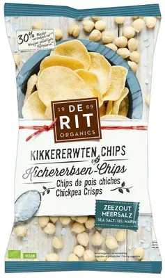 Productafbeelding van De Rit Kikkererwtenchips zeezout  (75 gr)