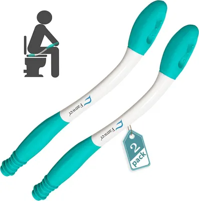 Imagen del producto de Ayudante para el baño, diseño ergonómico, 2 unidades, 40 cm, para personas mayores