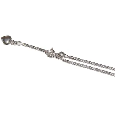 Produktbild von Miamar SFK04 Damen Fußkettchen Silber Herz 25 cm
