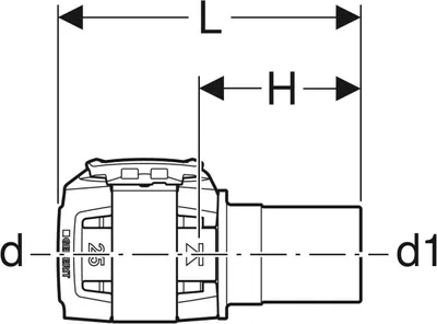 Productafbeelding van Geberit 620.230.00.1, slangconnector