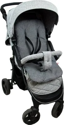 Produktbild von BABYLUX Matratze für Kinderwagen Buggy Sitzauflage Doppelseitig 55. Grey Flex