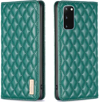 Obrázek produktu pro Galaxy S20 Pouzdro, Elegantní Flip Kožené Pouzdro s Kapsami na Karty a Stojánkem pro Samsung Galaxy S20 zelené