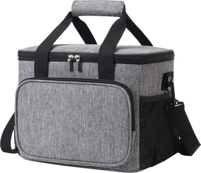 Produktbild von STILVORA Thermobehälter Lunchbag, Wasserdichte Isoliertasche, Oxford-Stoff Tasche, Picknicktasche, Tragbare Isoliertasche, Große Isoliertasche, Grau