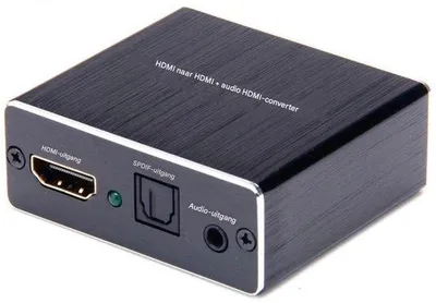 Immagine prodotto di Splitter ottico HDMI 4K - Adattatore - Uscita audio Toslink/SPDIF/stereo da 3,5 mm per altoparlanti - Supporta 5.1 HDCP, 3D 1080p, Dolby Digital, DTS e PCM