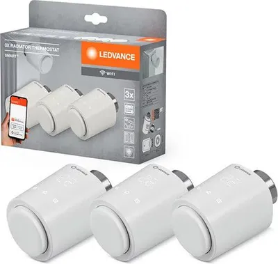 Produktbild von LEDVANCE Heizkörperthermostat Smart Home Heiztechnik SMART WLan Regelung IP20 Kunststoff 3er Pack