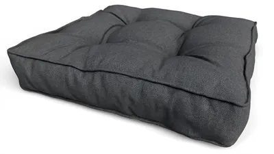 Produktbild von POKAR Sitzkissen 60x60x10 cm für Garten- und Loungemöbel, Anthrazit - Wasserabweisend