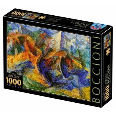 Produktbild von D-TOYS Puzzle Pferd und Reiter und Gebäude 1000 Teile