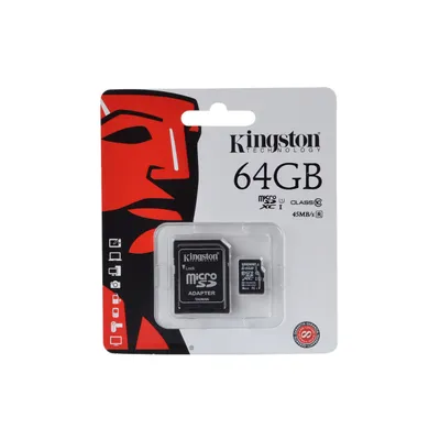 Produktbild von Kingston Technology microSDXC Class 10 UHS-I Card 64GB, 64 GB, MicroSDXC, Klasse 10, UHS-I, 45 MB/s, 10 MB/s