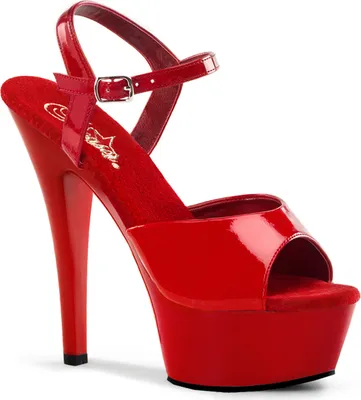 Produktbild von KISS-209 Damen Sandale von Pleaser, Rot  , EU 36, US 6