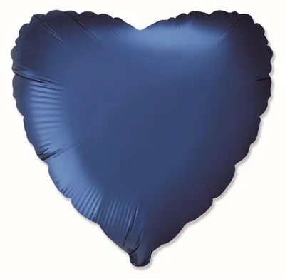 Zdjęcie produktu dla Balon foliowy Serce Satynowy Navy Blue 48 cm