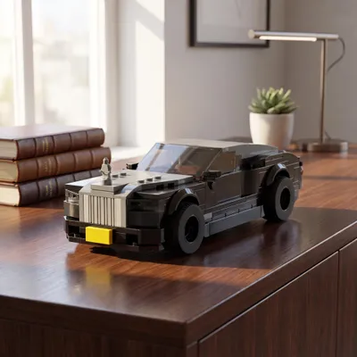 Produktbild von BlockBuddie™ Wraith inspirierter Klemmbaustein Modellbausatz 327 Teile MOC Speed Series DIY Auto Bausatz Spielzeug Geschenk