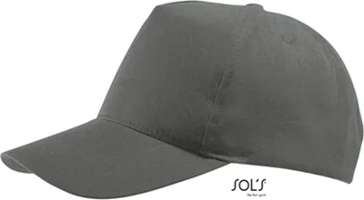 Immagine prodotto di SOLs 88119 | Cappello a cinque pannelli Buzz - Colore: Grigio scuro (tinta unita) - Taglia: Unica