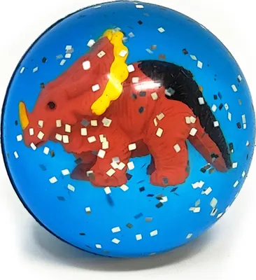 Produktbild von Flummi Dinosaurier 2_blau orange
