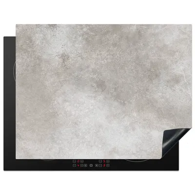 Produktbild von KitchenYeah© Herdabdeckplatte Beton - Grau , 77x59cm, Küche Deko, Glaskeramikkochfeld Herdabdeckung, Abdeckplatte fùr Kochfeld