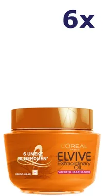 Produktbild von 6x L'Oréal Elvive Haarmaske 300 ml Extraordinary Oil