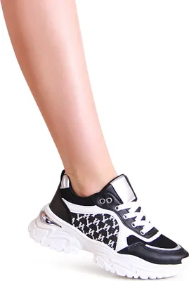 Produktbild von topschuhe24 2364 Damen Plateau Sneaker Print Turnschuhe , Farbe:Schwarz, Größe:40 EU