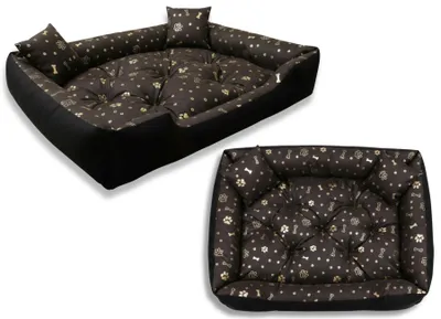 Zdjęcie produktu dla Kojec dla psa 115x95 cm wodoodporny złote kości